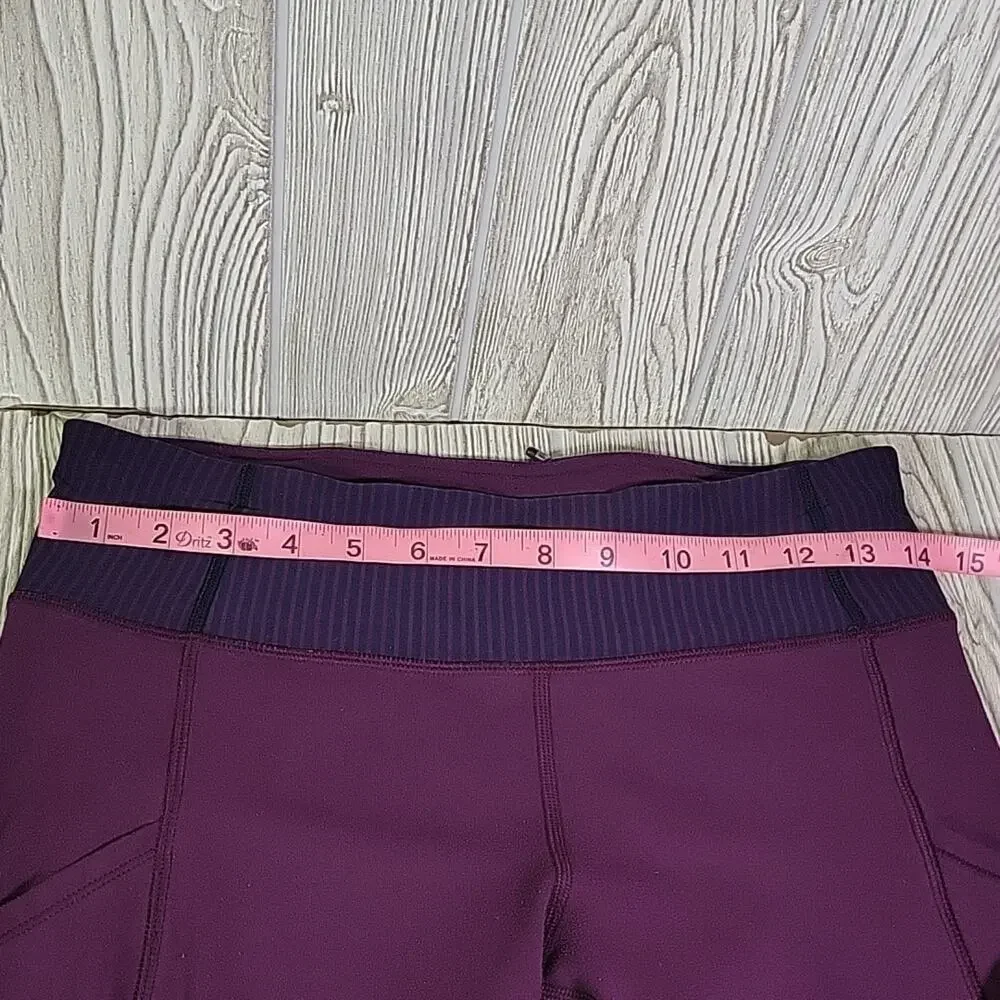 Lululemon Full Length Side Pocket Leggings Plum Womens Size 6 - Picture 6 of 10